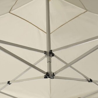 Partytent professioneel inklapbaar 2x2 m aluminium cr&egrave;me