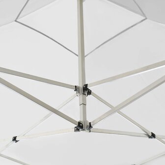 Partytent inklapbaar met wanden 2x2 m aluminium wit