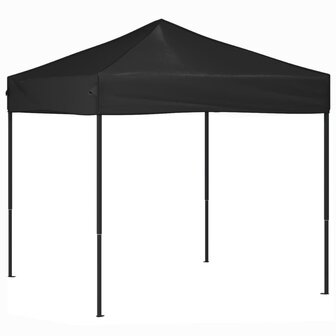 Partytent inklapbaar 2x2 m zwart