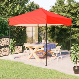 Partytent inklapbaar 2x2 m rood