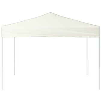 Partytent inklapbaar 3x3 m cr&egrave;mekleurig