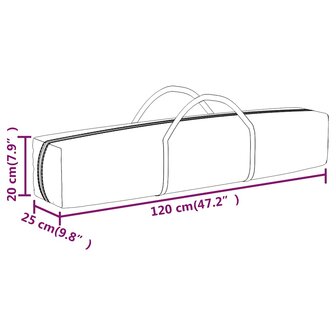 Partytent inklapbaar met zijwanden 2x2 m rood