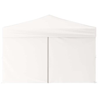 Partytent inklapbaar met zijwanden 3x3 m wit