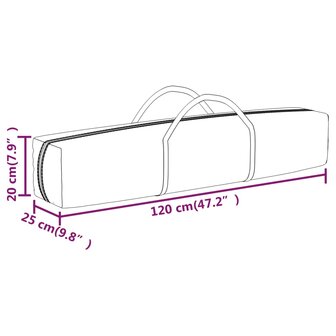 Partytent inklapbaar met zijwanden 3x3 m zwart