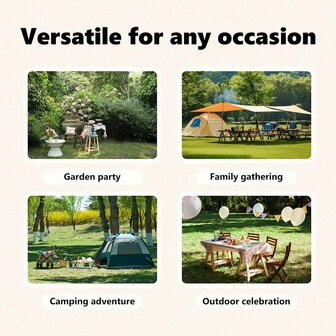 Partytent inklapbaar met zijwanden 3x3 m rood