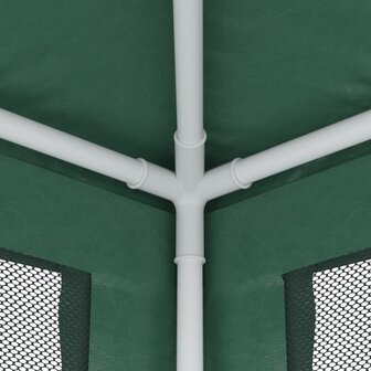 Partytent met 4 mesh zijwanden 2x2 m HDPE groen