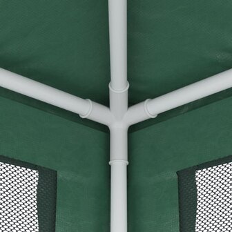 Partytent met 4 mesh zijwanden 3x3 m HDPE groen