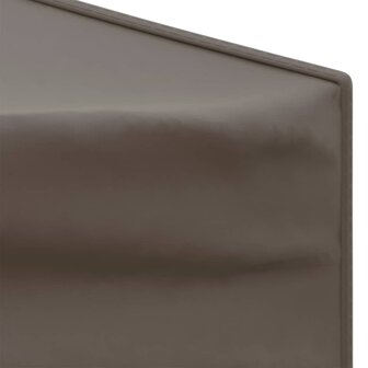 Partytent inklapbaar met zijwanden 3x6 m taupe