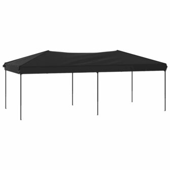 Partytent inklapbaar 3x6 m zwart