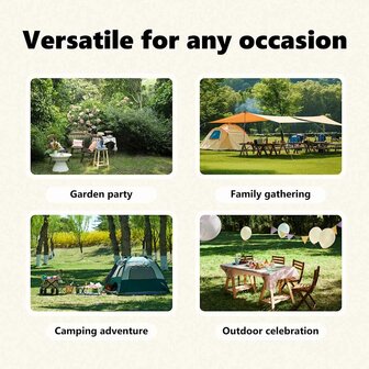 Partytent inklapbaar met zijwanden 3x6 m blauw