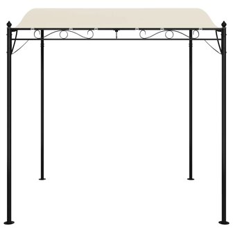Luifel 2x2,3 m 180 g/m&sup2; stof en staal cr&egrave;mekleurig