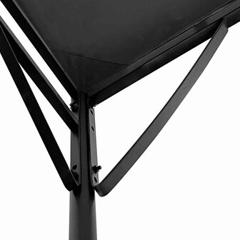 Luifel 4x3 m 180 g/m&sup2; stof en staal antracietkleurig