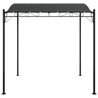 Luifel 2x2,3 m 180 g/m&sup2; stof en staal antracietkleurig