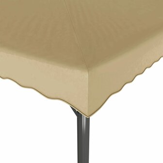 Prieel 3x3 m aluminium en staal taupe
