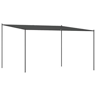 Prieel 4x4 m 180 g/m&sup2; stof en staal antracietkleurig