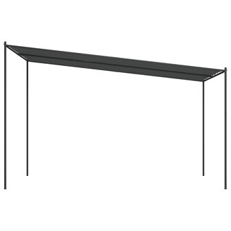 Prieel 4x4 m 180 g/m&sup2; stof en staal antracietkleurig
