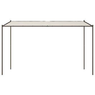 Prieel 4x4 m 180 g/m&sup2; stof en staal wit
