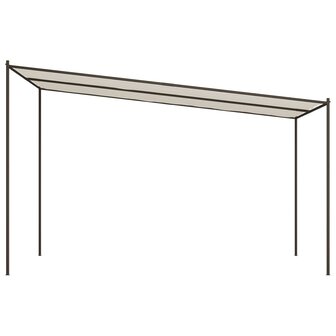 Prieel 4x4 m 180 g/m&sup2; stof en staal wit