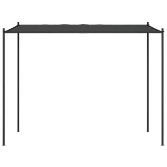 Prieel 3x3 m 180 g/m&sup2; stof en staal antracietkleurig