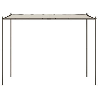 Prieel 3x3 m 180 g/m&sup2; stof en staal wit