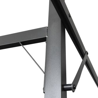 Pergola met uitschuifbaar dak 295x292x230 cr&egrave;mekleurig