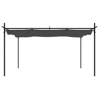 Pergola met uitschuifbaar dak 395x292x230 antracietkleurig