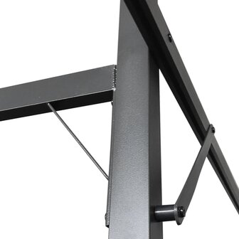 Pergola met uitschuifbaar dak 395x292x230 antracietkleurig