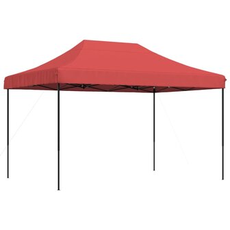 Partytent inklapbaar pop-up 410x279x315 cm bordeauxrood