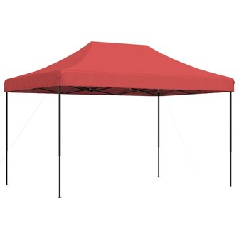 Partytent inklapbaar pop-up 410x279x315 cm bordeauxrood
