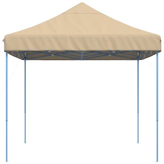 Partytent inklapbaar pop-up 410x279x315 cm beige