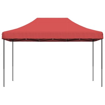 Partytent inklapbaar pop-up 440x292x315 cm bordeauxrood