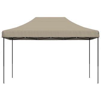 Partytent inklapbaar pop-up 440x292x315 cm taupe