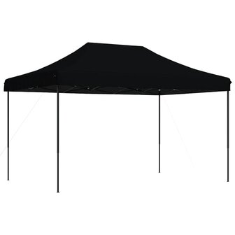 Partytent inklapbaar pop-up 440x292x315 cm zwart