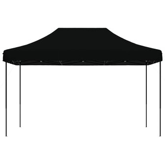Partytent inklapbaar pop-up 440x292x315 cm zwart