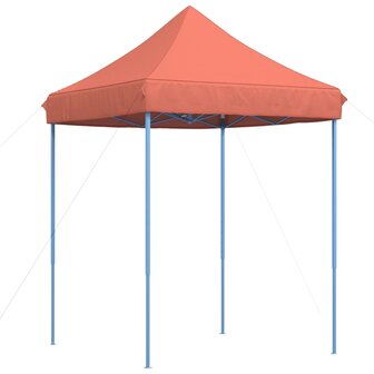 Partytent inklapbaar pop-up 200x200x306 cm terracotta