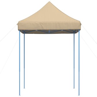 Partytent inklapbaar pop-up 200x200x306 cm beige