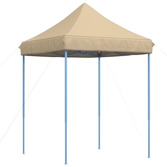 Partytent inklapbaar pop-up 200x200x306 cm beige