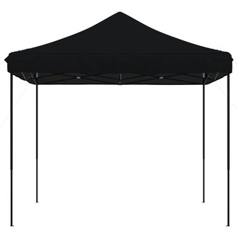 Partytent inklapbaar pop-up 292x292x315 cm zwart