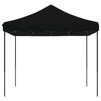 Partytent inklapbaar pop-up 292x292x315 cm zwart
