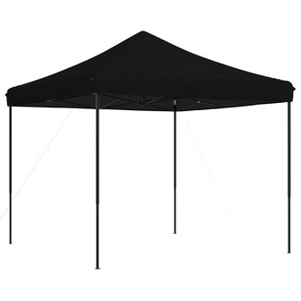 Partytent inklapbaar pop-up 292x292x315 cm zwart