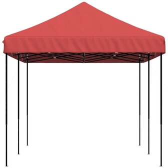 Partytent inklapbaar pop-up 580x292x315 cm bordeauxrood
