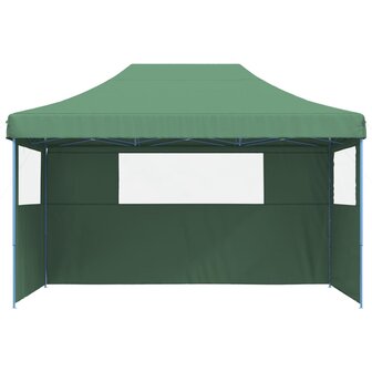 Partytent inklapbaar pop-up met 3 zijwanden groen
