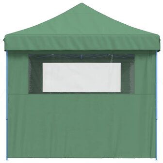 Partytent inklapbaar pop-up met 3 zijwanden groen