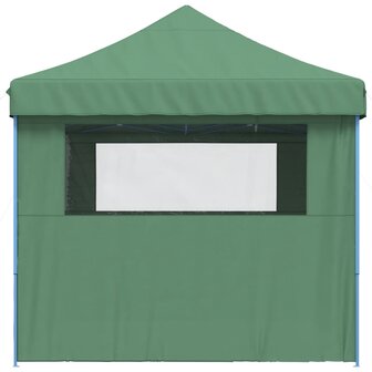 Partytent inklapbaar pop-up met 4 zijwanden groen