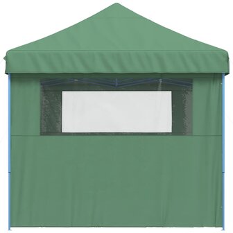 Partytent inklapbaar pop-up met 3 zijwanden groen