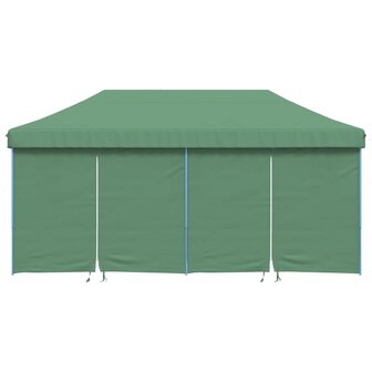 Partytent inklapbaar pop-up met 4 zijwanden groen