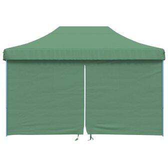Partytent inklapbaar pop-up met 4 zijwanden groen