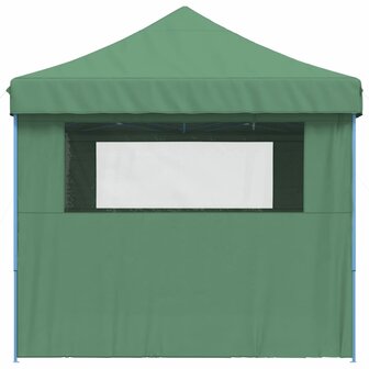 Partytent inklapbaar pop-up met 4 zijwanden groen