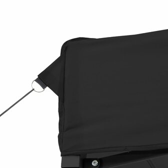 Partytent inklapbaar pop-up met 2 zijwanden zwart