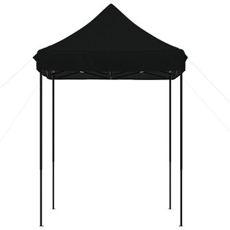 Partytent inklapbaar pop-up 200x200x306 cm zwart